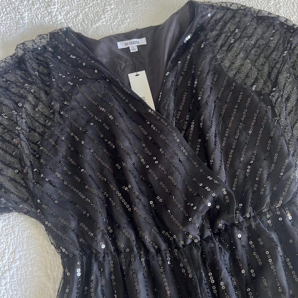 BB Dakota sequined wide leg jumper